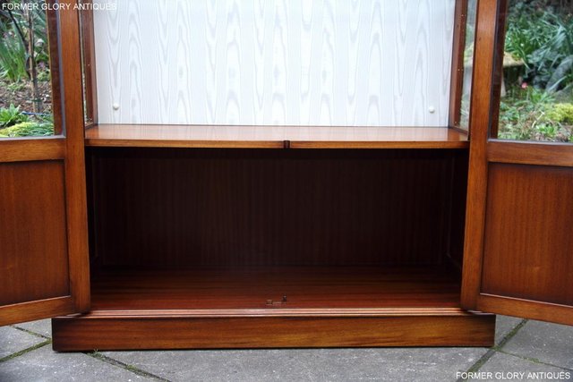 Image 37 of BEVAN FUNNELL BURR WALNUT CHINA GLASS DISPLAY CABINET STAND