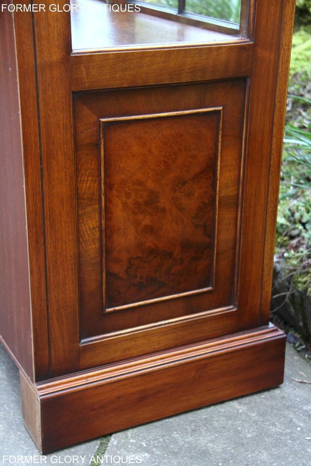 Image 72 of BEVAN FUNNELL BURR WALNUT CHINA GLASS DISPLAY CABINET STAND