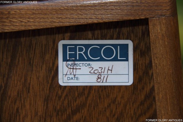 Image 11 of ERCOL WINDSOR GOLDEN DAWN DISPLAY CABINET DRESSER SIDEBOARD