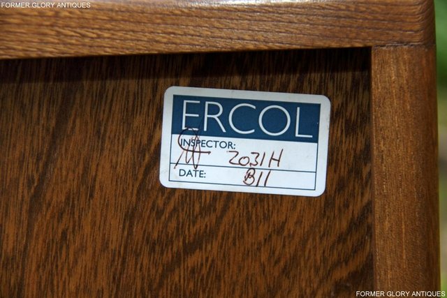 Image 43 of ERCOL WINDSOR GOLDEN DAWN DISPLAY CABINET DRESSER SIDEBOARD