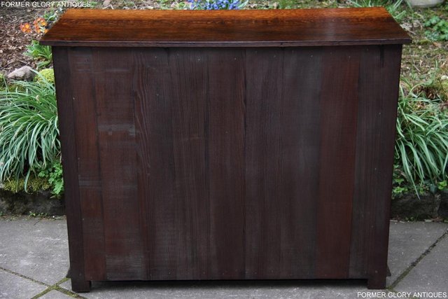 Image 5 of TITCHMARSH AND GOODWIN OAK SIDEBOARD DRESSER BASE HALL TABLE