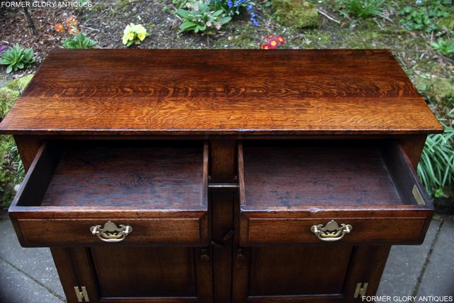 Image 6 of TITCHMARSH AND GOODWIN OAK SIDEBOARD DRESSER BASE HALL TABLE