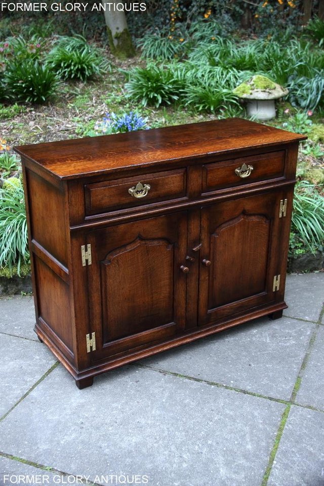 Image 25 of TITCHMARSH AND GOODWIN OAK SIDEBOARD DRESSER BASE HALL TABLE