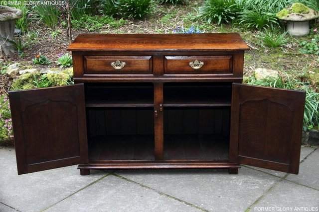 Image 64 of TITCHMARSH AND GOODWIN OAK SIDEBOARD DRESSER BASE HALL TABLE