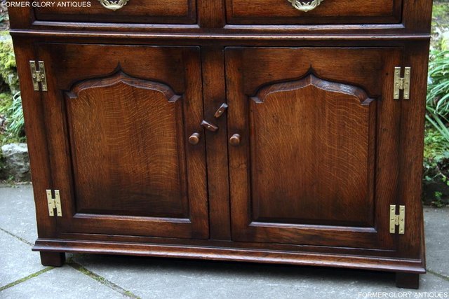 Image 93 of TITCHMARSH AND GOODWIN OAK SIDEBOARD DRESSER BASE HALL TABLE