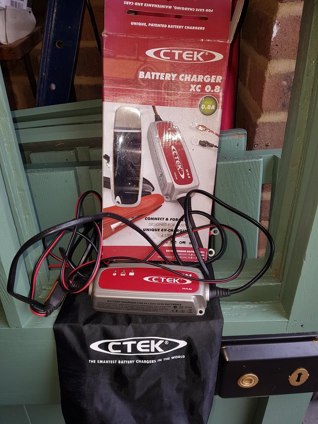 Preview of the first image of Ctek charger for 6volt batteries on Classic cars.
