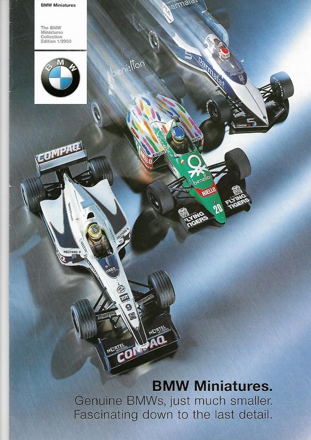Preview of the first image of BMW MINIATURES CATALOGUE/WALL POSTER.