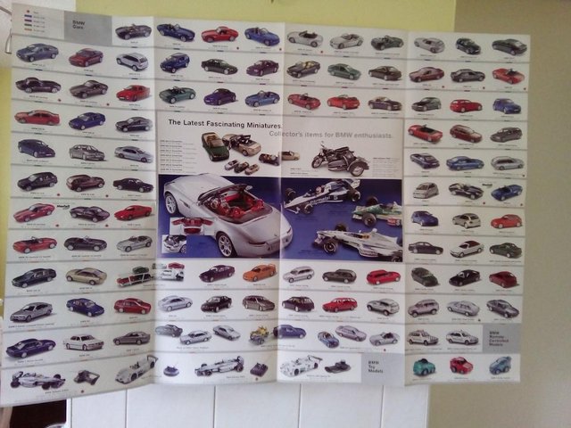 Image 3 of BMW MINIATURES CATALOGUE/WALL POSTER