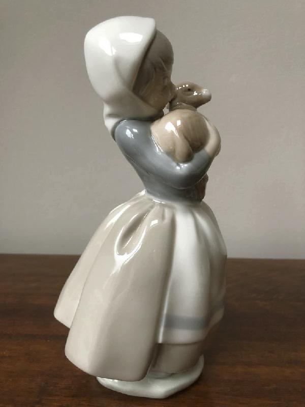 Image 4 of Nao Porcelain "Lamb In Arms" Figurine - Retired.   BX12