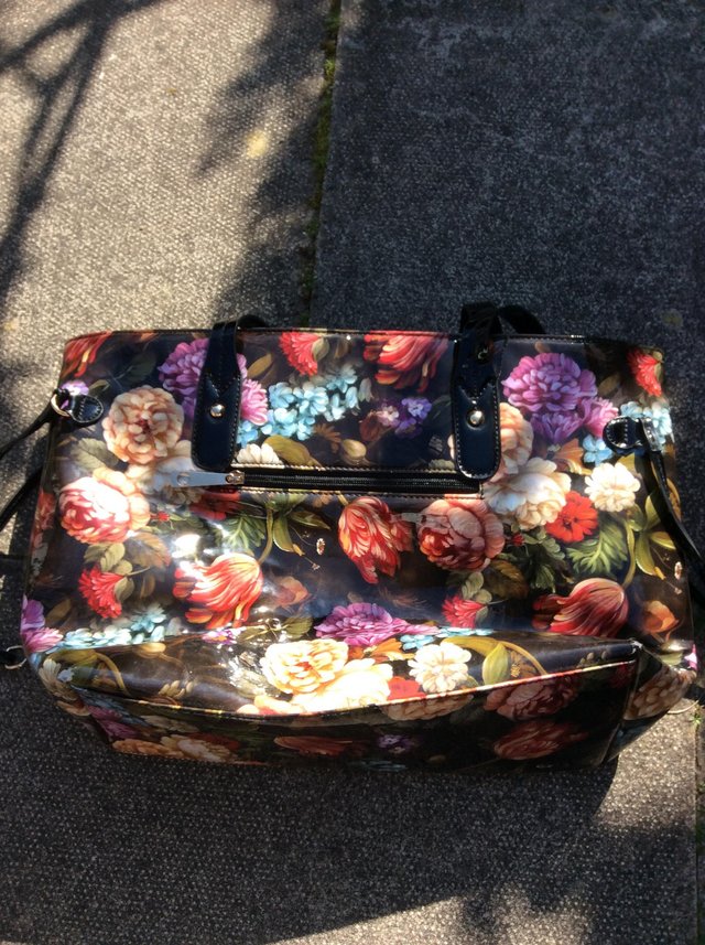 Preview of the first image of Large colourful bag - beach/work bag.