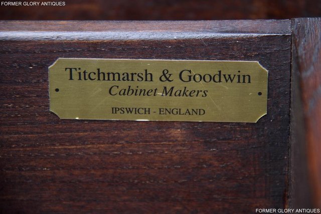 Image 9 of A TITCHMARSH AND GOODWIN CARVED OAK DRESSER BASE SIDEBOARD
