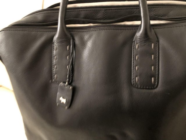 Image 2 of Radley Black leather bag / work briefcase bag