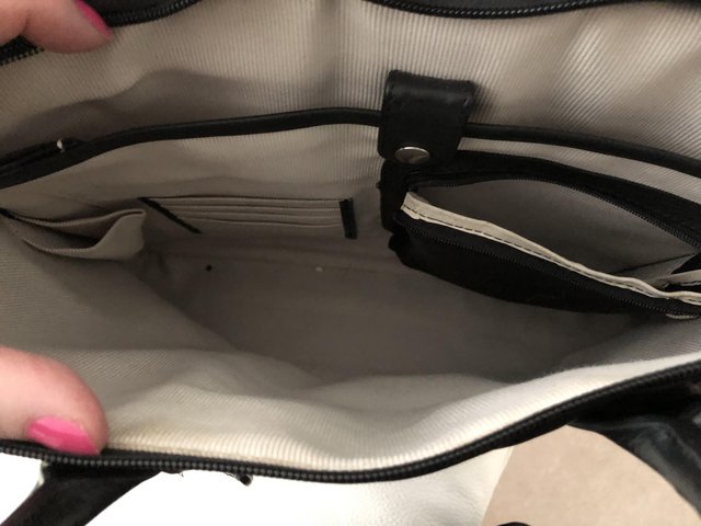 Image 4 of Radley Black leather bag / work briefcase bag