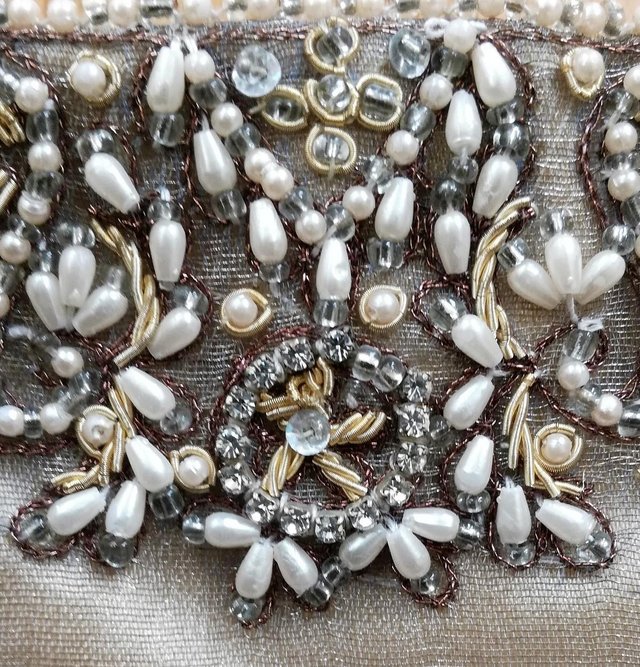 Image 2 of ACCESSORISE DESIGNER BAG PURSE Gold Diamante Vintage Style