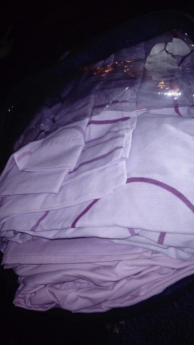 Image 2 of Double bed quilt set (lilac patented)