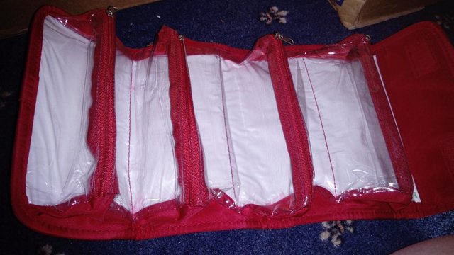 Image 2 of Make up bag (red New never used)