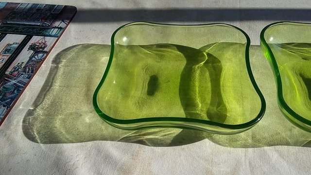 Image 5 of 3 Villeroy & Boch Vivo Glassware Small Deep Bowls, Green