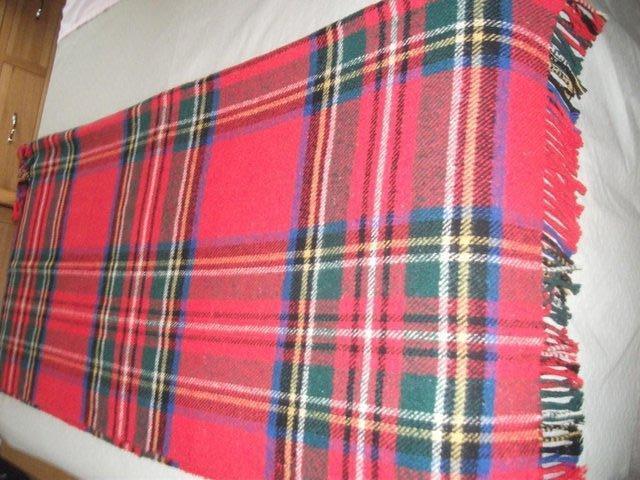 Preview of the first image of VINTAGE KAROBES TRAVEL RUG/BLANKET/THROW.
