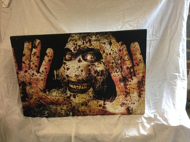 Preview of the first image of Horror character canvas print.