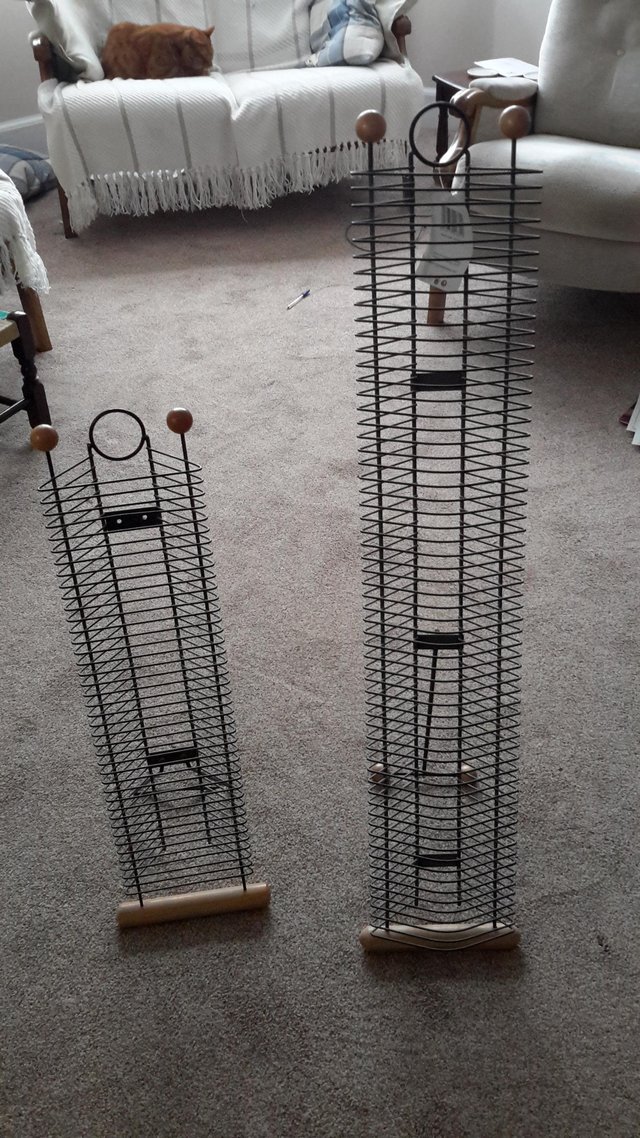 Preview of the first image of Two retro CD racks.