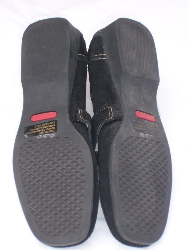 Image 3 of AEROSOLES Black Suede Flat Shoes – Size 7/40