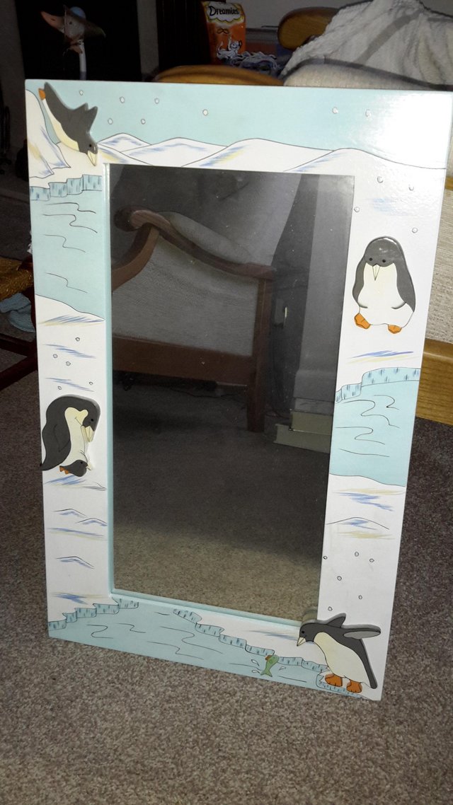 Preview of the first image of Mirror in a penguin frame.