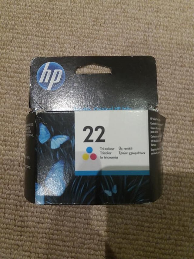 Preview of the first image of HP 22 Tri-colour original ink cartridge.