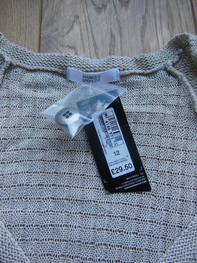 Image 2 of Marks and Spencers ladies cardigan in beige