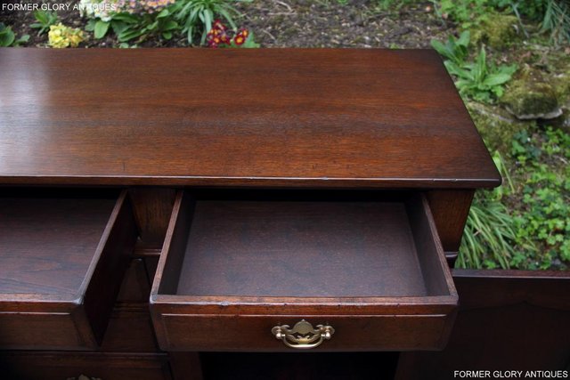 Image 15 of TITCHMARSH AND GOODWIN OAK DRESSER BASE SIDEBOARD HALL TABLE
