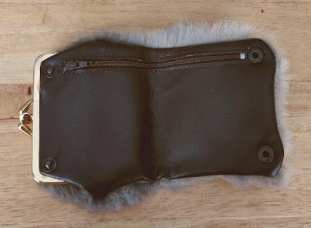 Image 3 of Genuine Australian Kangaroo Fur & Leather Purse   BX11