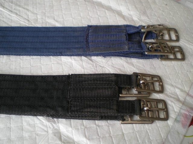 Image 3 of Three used fabric girths