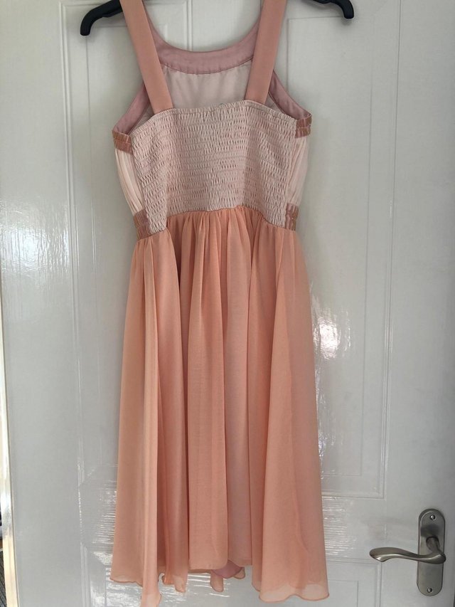 Image 2 of Quiz Peach Two Tone Bridesmaid dress