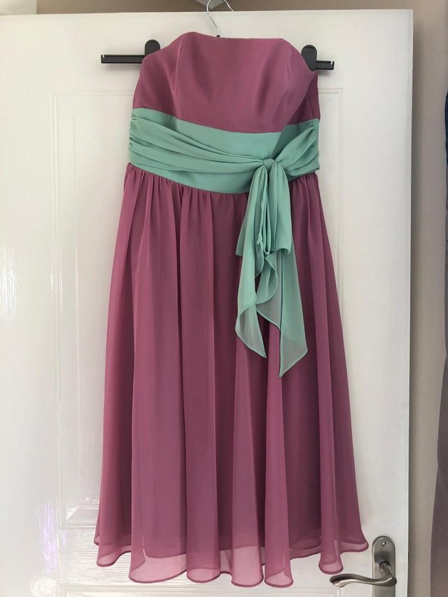 Preview of the first image of Strapless dress for bridesmaid or prom.
