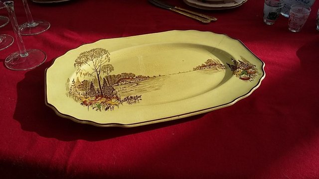 Image 3 of Myott Son & Co Serving Plate 'Homeland' Circa 1923 to 24