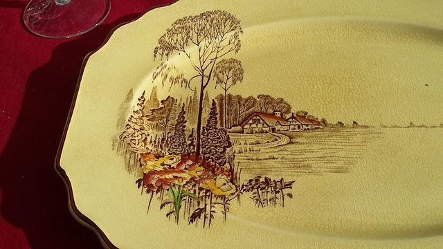 Image 4 of Myott Son & Co Serving Plate 'Homeland' Circa 1923 to 24