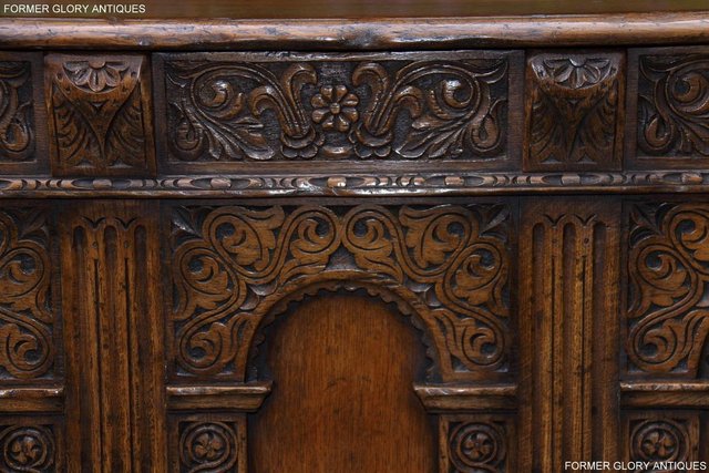Image 13 of A TITCHMARSH AND GOODWIN CARVED OAK BLANKET BOX CHEST COFFER