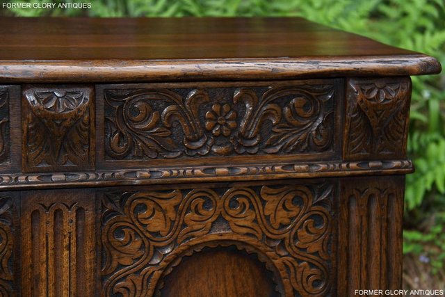 Image 35 of A TITCHMARSH AND GOODWIN CARVED OAK BLANKET BOX CHEST COFFER