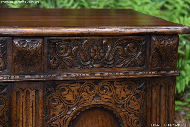 Image 42 of A TITCHMARSH AND GOODWIN CARVED OAK BLANKET BOX CHEST COFFER
