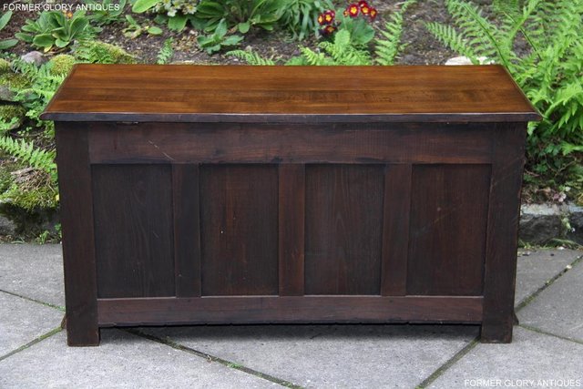 Image 84 of A TITCHMARSH AND GOODWIN CARVED OAK BLANKET BOX CHEST COFFER