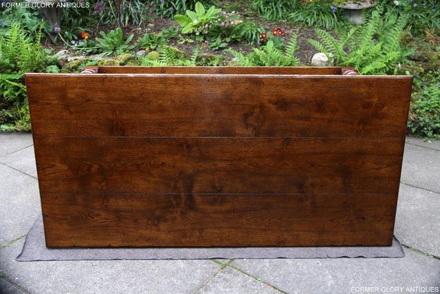 Image 5 of A LARGE SOLID TUDOR OAK TWO DRAWER COFFEE TABLE STAND