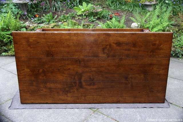 Image 17 of A LARGE SOLID TUDOR OAK TWO DRAWER COFFEE TABLE STAND