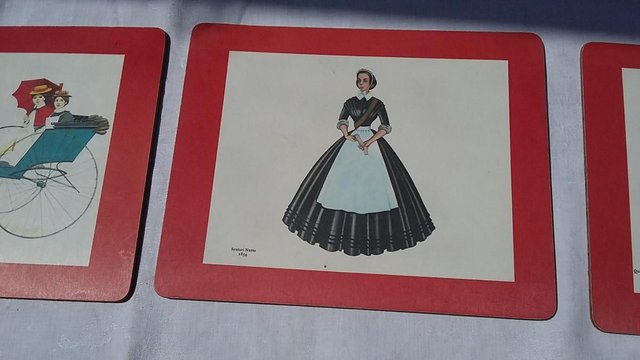 Image 4 of VINTAGE PLACEMATS ARMY NURSING SERVICE 1854 -1902