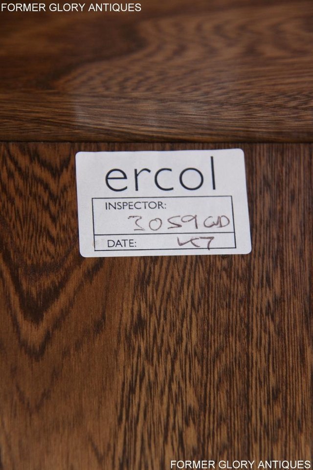 Image 8 of ERCOL GOLDEN DAWN ELM CORNER TV CABINET STAND TABLE UNIT