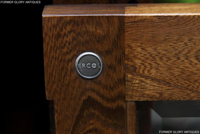 Image 9 of ERCOL GOLDEN DAWN ELM CORNER TV CABINET STAND TABLE UNIT
