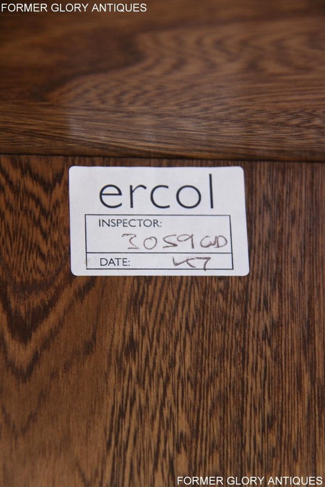 Image 37 of ERCOL GOLDEN DAWN ELM CORNER TV CABINET STAND TABLE UNIT