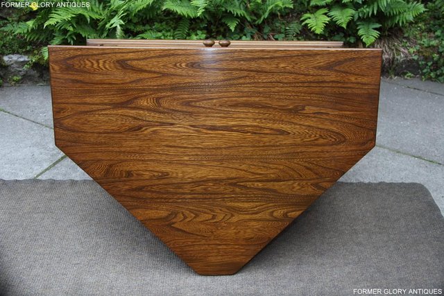 Image 57 of ERCOL GOLDEN DAWN ELM CORNER TV CABINET STAND TABLE UNIT