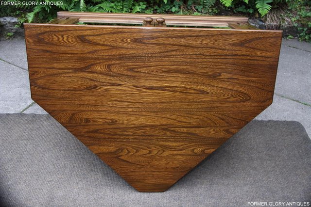 Image 66 of ERCOL GOLDEN DAWN ELM CORNER TV CABINET STAND TABLE UNIT