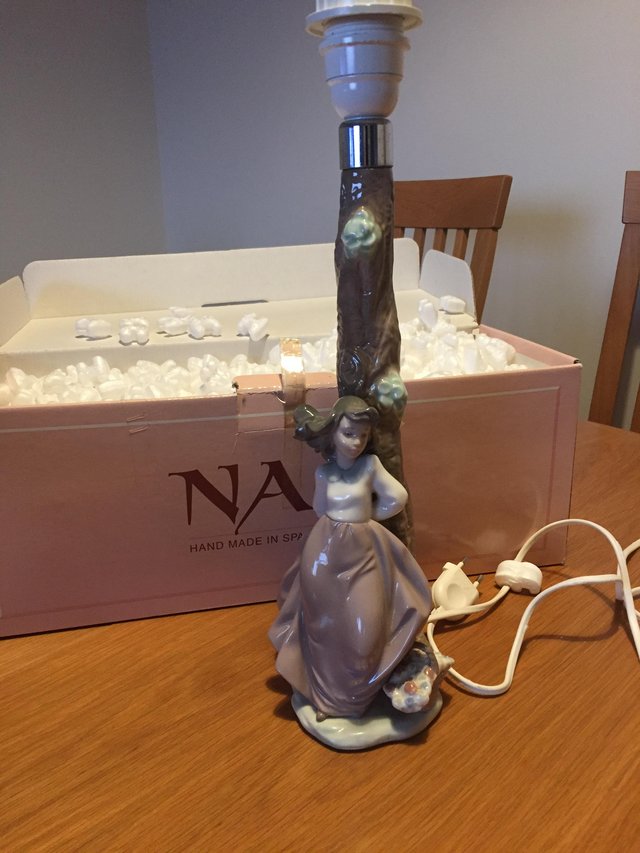 Preview of the first image of NAO collectible table lamp and figurines.