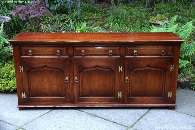 Preview of the first image of BEVAN FUNNELL SOLID OAK SIDEBOARD DRESSER BASE HALL CABINET.