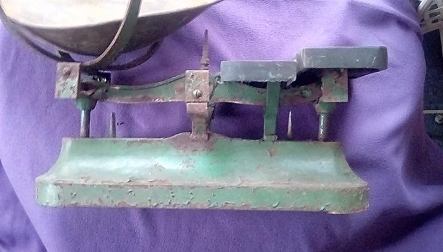 Image 2 of Vintage scales 40 cm long(originally green )
